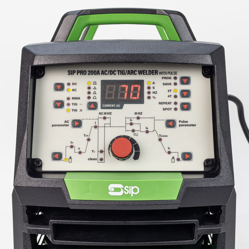 SIP WELDMATE® PRO 200A AC/DC TIG/ARC Inverter Welder with Pulse - SIP-05795 - SIP Tools UK - Trade Counter Direct
