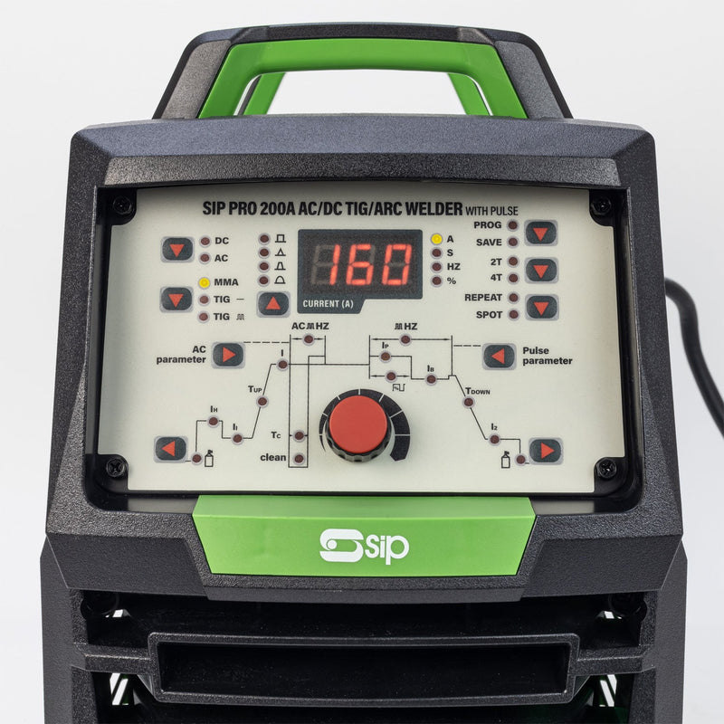 SIP WELDMATE® PRO 200A AC/DC TIG/ARC Inverter Welder with Pulse - SIP-05795 - SIP Tools UK - Trade Counter Direct