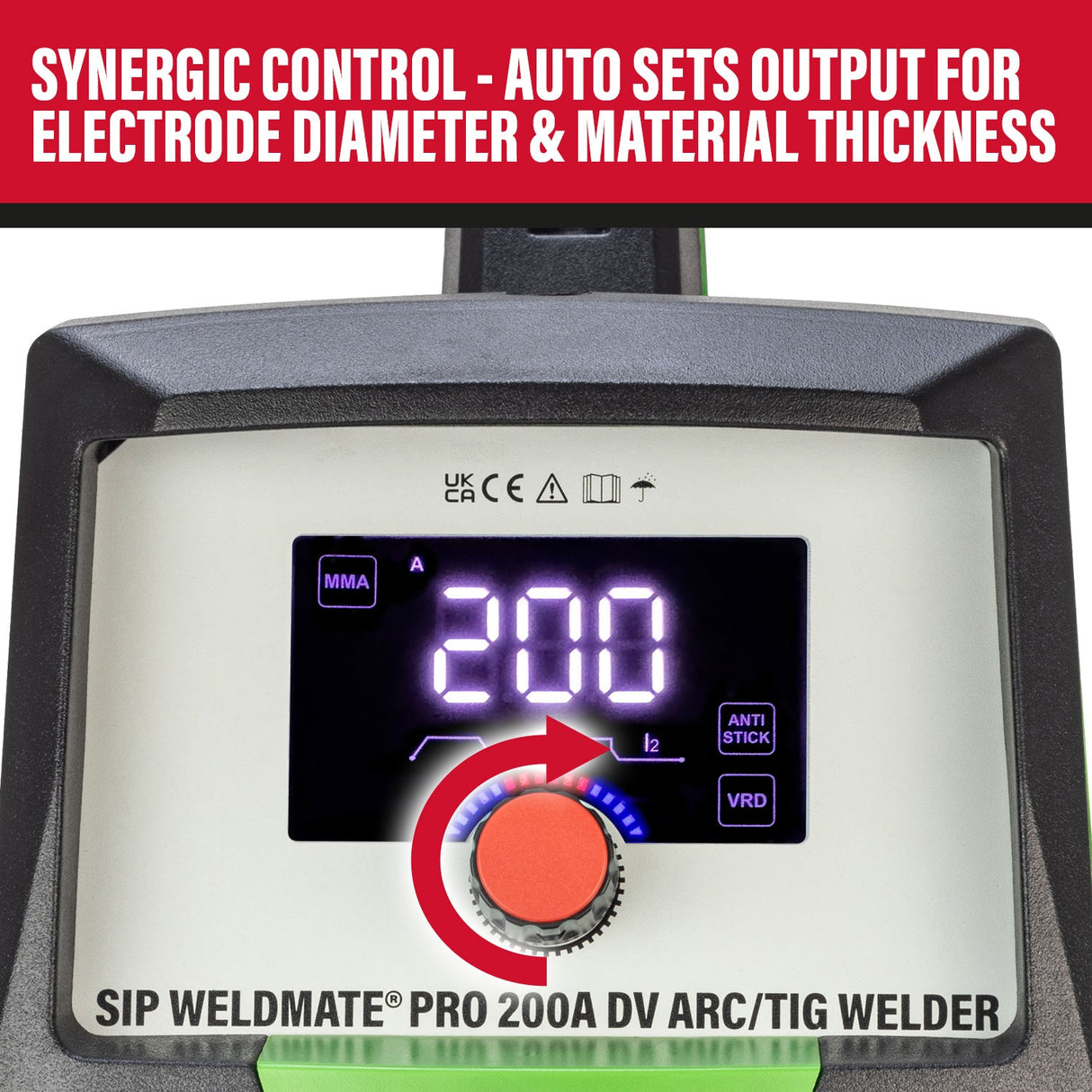 SIP WELDMATE® PRO 200A DV ARC/TIG Inverter Welder - SIP-05691 - SIP Tools UK - Trade Counter Direct