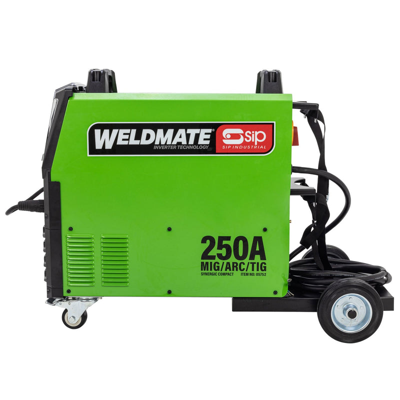 SIP WELDMATE® PRO 250A MIG/ARC/TIG Synergic Compact Inverter Welder - SIP-05752 - SIP Tools UK - Trade Counter Direct