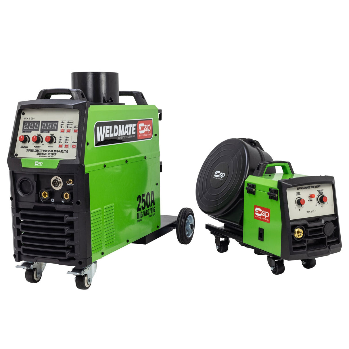 SIP WELDMATE® PRO 250A MIG/ARC/TIG Synergic Inverter Welder with Separate Wire Feed - SIP-05753 - SIP Tools UK - Trade Counter Direct