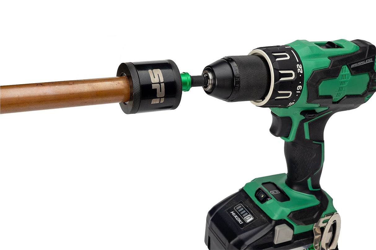 SPI 15mm & 22mm Copper Pipe Cleaning Socket Set with Quick - Release 3/8" Socket to 1/4" Hex Adapter Included - SEL9250 - SEL9250 - Select Products - SPI - Trade Counter Direct