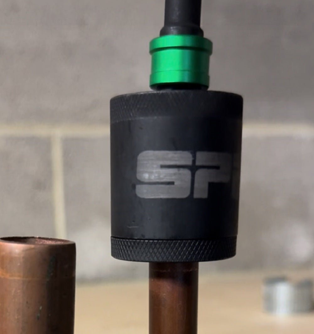 SPI 15mm & 22mm Copper Pipe Cleaning Socket Set with Quick - Release 3/8" Socket to 1/4" Hex Adapter Included - SEL9250 - SEL9250 - Select Products - SPI - Trade Counter Direct