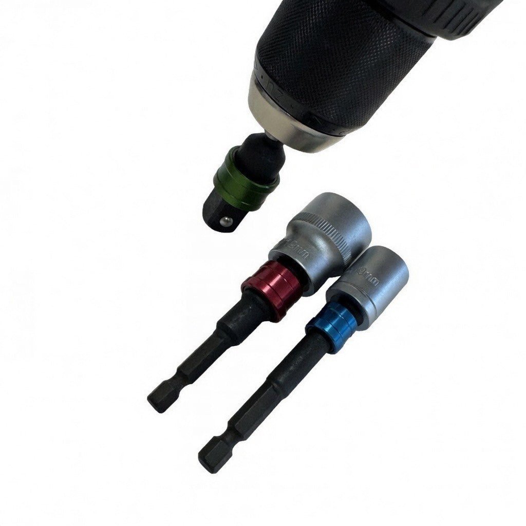 SPI 3 - Piece Quick - Release Socket to Hex Adapter Set – 1/4", 3/8" & 1/2" to 1/4" Hex - SEL9258 - SEL9258 - Select Products - SPI - Trade Counter Direct