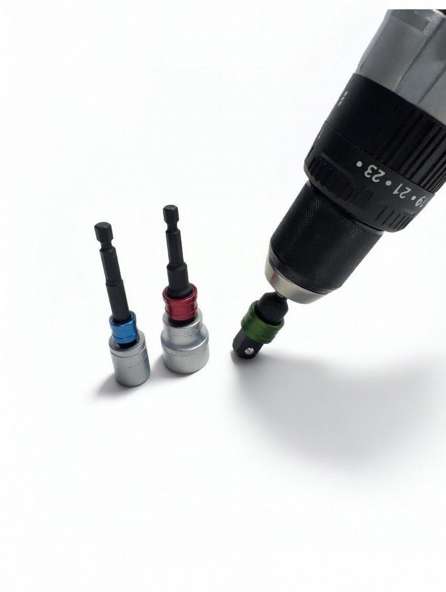 SPI 3 - Piece Quick - Release Socket to Hex Adapter Set – 1/4", 3/8" & 1/2" to 1/4" Hex - SEL9258 - SEL9258 - Select Products - SPI - Trade Counter Direct