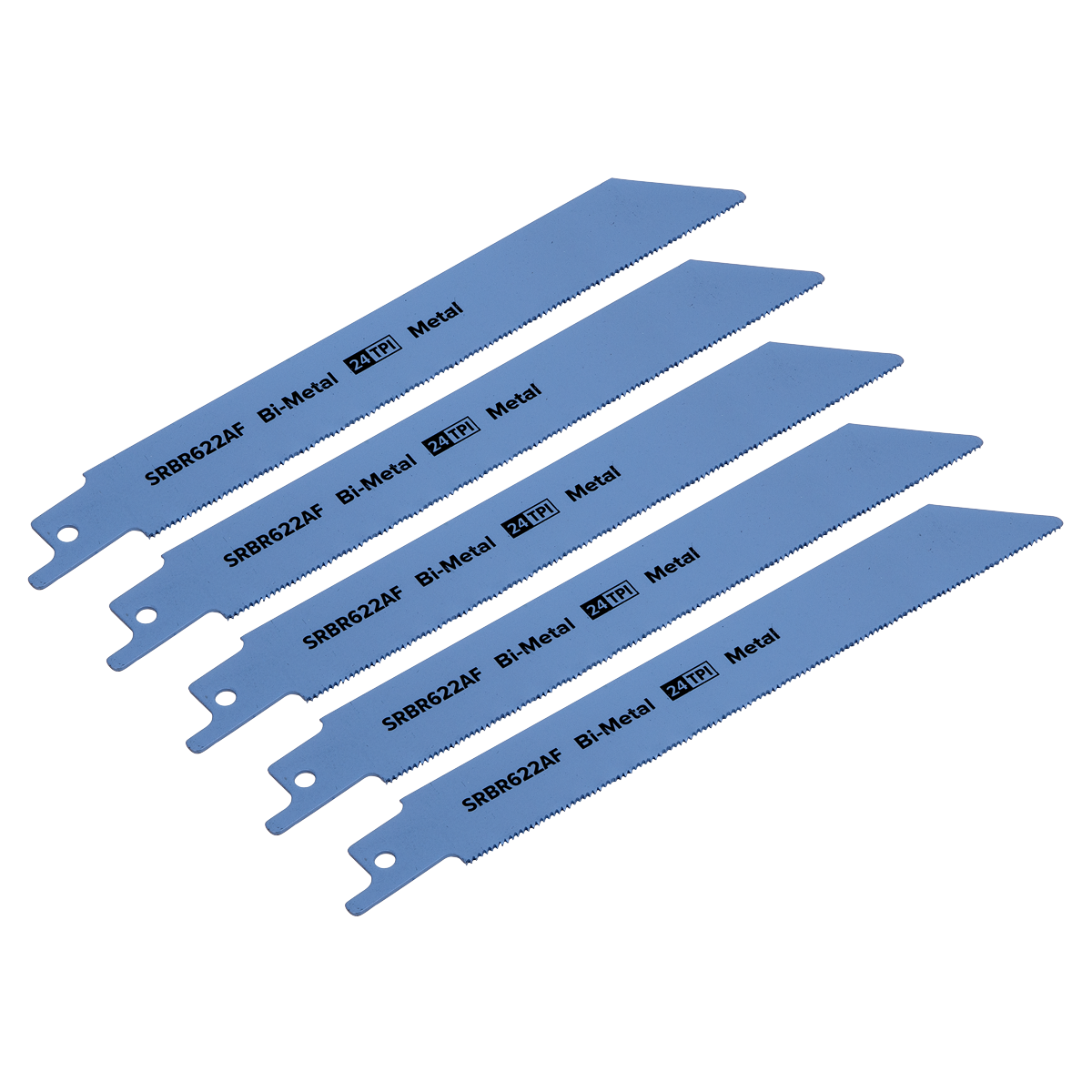 Sealey SRBR622AF Reciprocating Saw Blade Metal 150mm 24tpi - Pack of 5