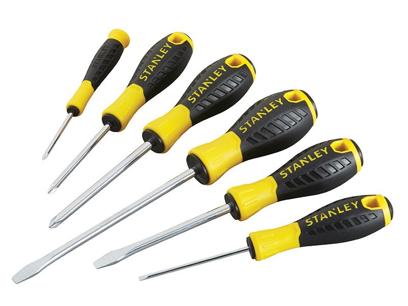 Stanley 0 - 60 - 208 Essential Screwdriver Set, 6 Piece SL/PH - STA060208 - Stanley - Trade Counter Direct