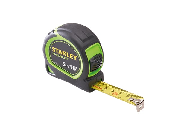 Stanley - 5m (16ft) Hi - Vis Tylon Tape Measure - XMS23TAPE5 - XMS23TAPE5 - Stanley - Trade Counter Direct