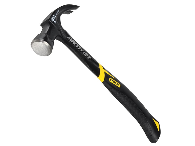 Stanley FatMax Antivibe All Steel Curved Claw Hammer 450g (16oz) - STA151275 - Stanley - Trade Counter Direct
