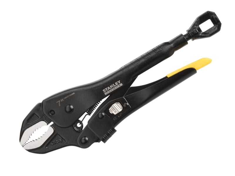 Stanley FatMax Curved Jaw Lockgrip Pliers 180mm - STA075409 - Stanley - Trade Counter Direct