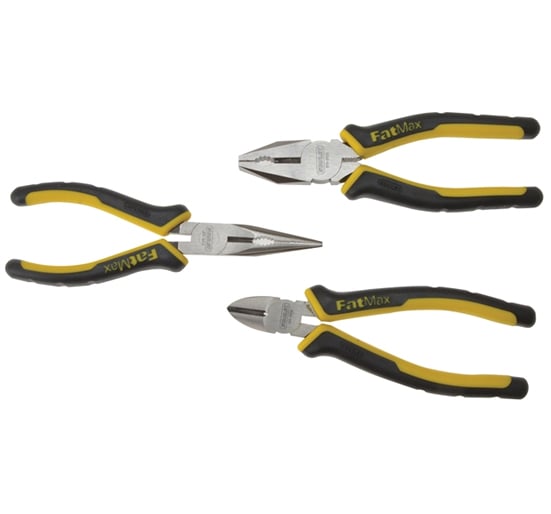 Stanley FatMax Plier Set 3 Piece STA484488 - 3pcs - STA484488 - Stanley FatMax - Trade Counter Direct