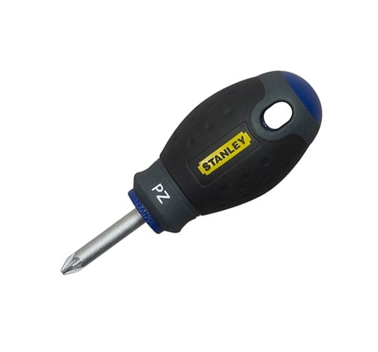Stanley FatMax Screwdriver Pozi Pz1 x 30mm Stubby - Pz1 x 30mm Stubby - STA065408 - Stanley - Trade Counter Direct