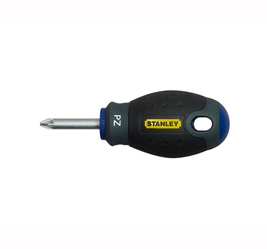 Stanley FatMax Screwdriver Pozi Pz2 x 30mm Stubby - Pz2 x 30mm Stubby - STA065409 - Stanley - Trade Counter Direct