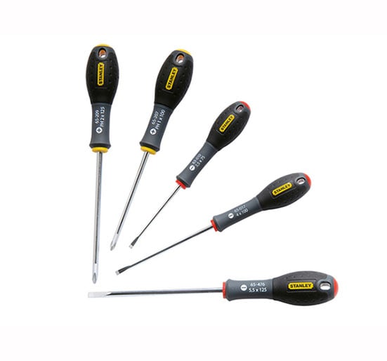 Stanley FatMax Screwdriver Set Parallel / Phillips 5 Piece - 5 Pi - STA065440 - Stanley - Trade Counter Direct