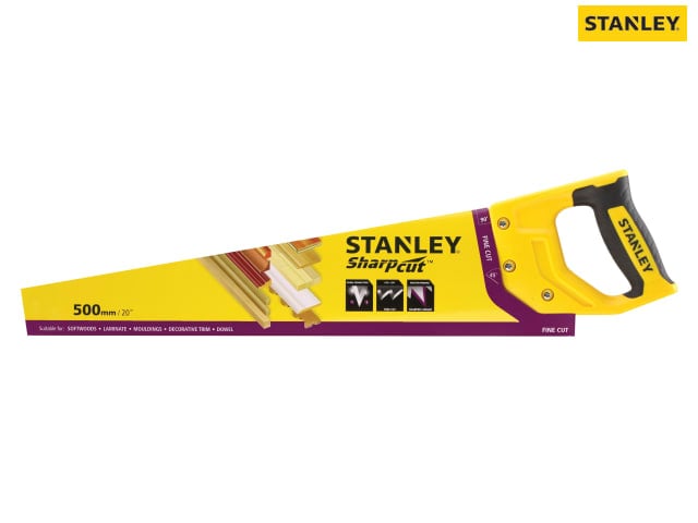 Stanley Sharpcut Handsaw 550mm (22in) 7 TPI - STA120368 - Stanley - Trade Counter Direct