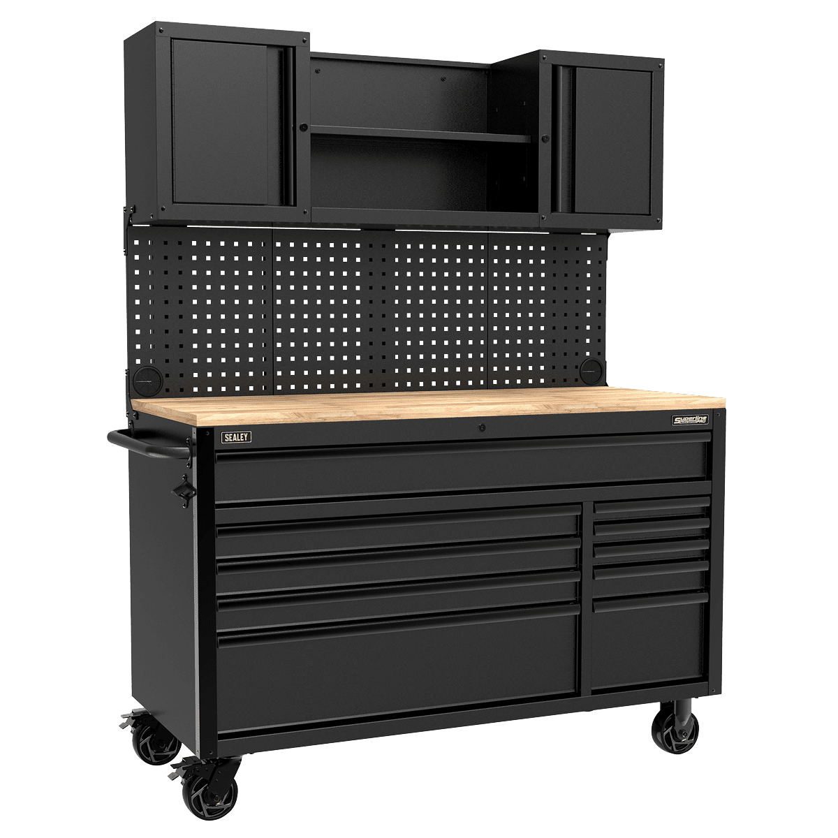Superline Pro AP5210BE 10 Drawer Mobile Workstation - AP5210BE - Sealey Tools UK - Trade Counter Direct