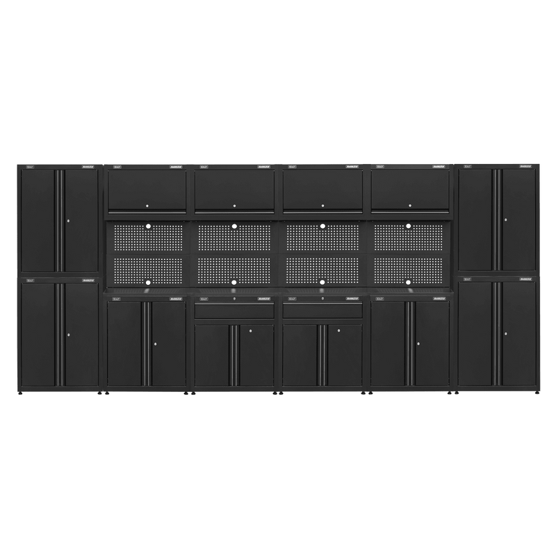 Superline Pro APMS16HFP Rapid - Fit 4.6m Modular Garage Storage System - APMS16HFP - Sealey Tools UK - Trade Counter Direct