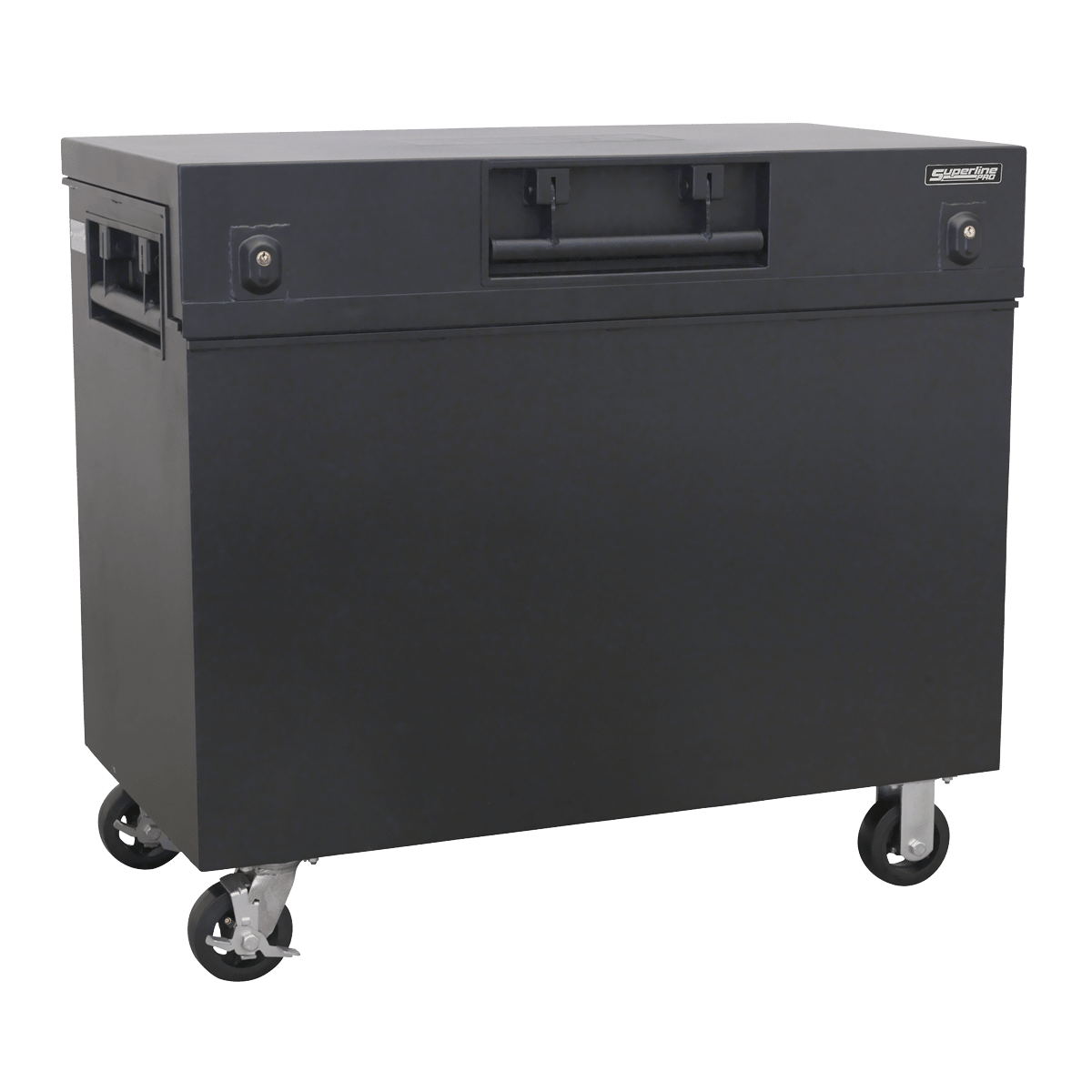 Superline Pro SSB07COMBO Site Box 1125 x 610 x 925mm with Wheel Kit - SSB07COMBO - Sealey Tools UK - Trade Counter Direct