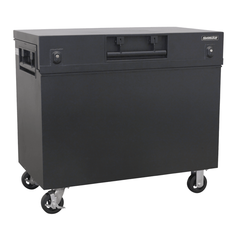 Superline Pro SSB07COMBO Site Box 1125 x 610 x 925mm with Wheel Kit - SSB07COMBO - Sealey Tools UK - Trade Counter Direct