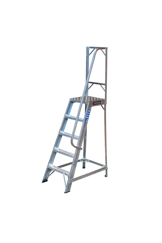 TB Davies 1271 - 005 5 Tread Heavy - Duty Single Sided Machine Step - 1271-005 - TB Davies - Trade Counter Direct