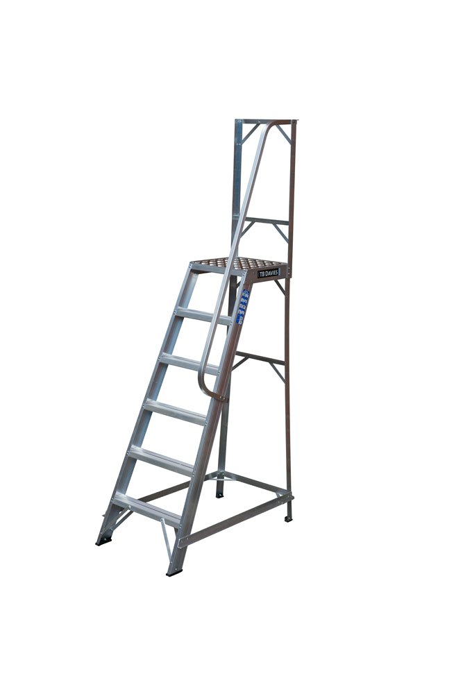 TB Davies 1271 - 006 6 Tread Heavy - Duty Single Sided Machine Step - 1271-006 - TB Davies - Trade Counter Direct
