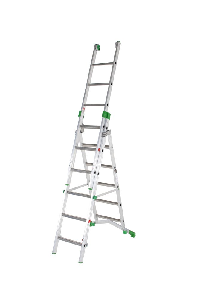 TB Davies 1300 - 051 2.0m Heavy - Duty Aluminium Combination Ladder - 1300-051 - TB Davies - Trade Counter Direct