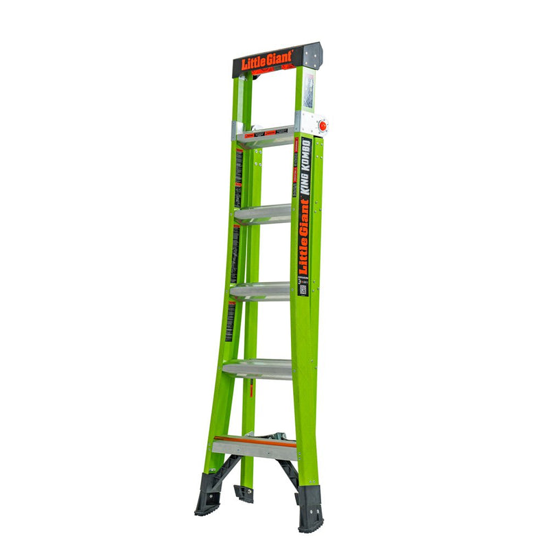 TB Davies 1303 - 206 6 Tread Little Giant King Kombo Industrial Step And Ladder - 1303-206 - Little Giant - Trade Counter Direct