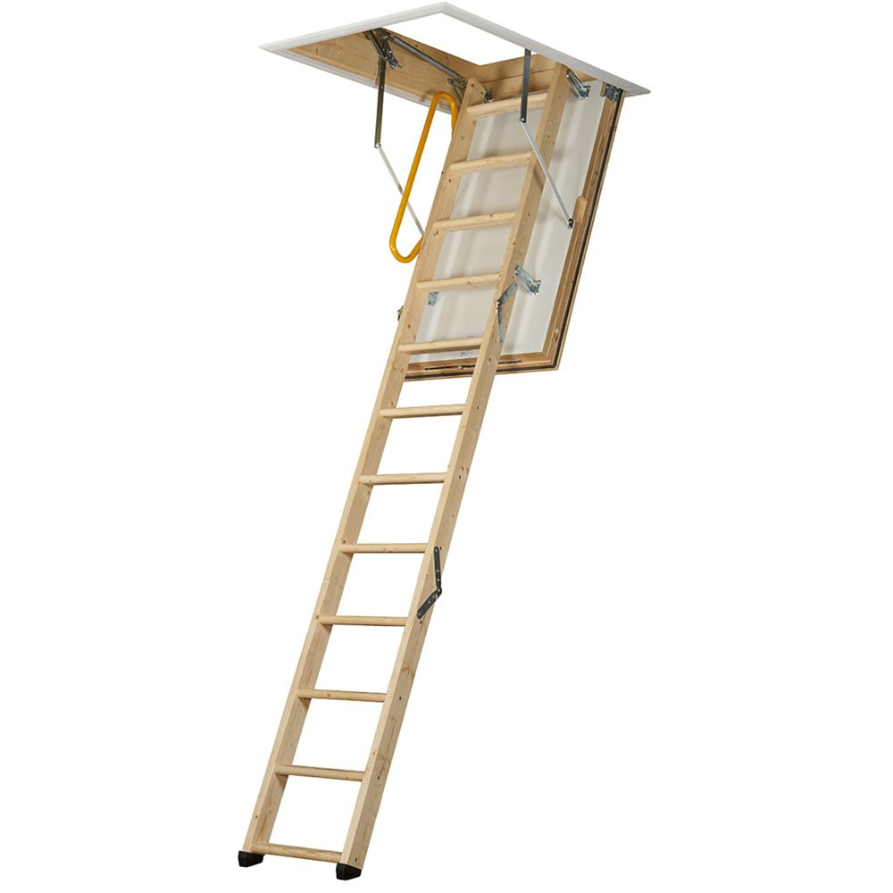 TB Davies LuxFold 3 Section Timber Loft Ladder With 87mm Insulated Hatch - 1530 - 010 - 1530-010 - TB Davies - Trade Counter Direct