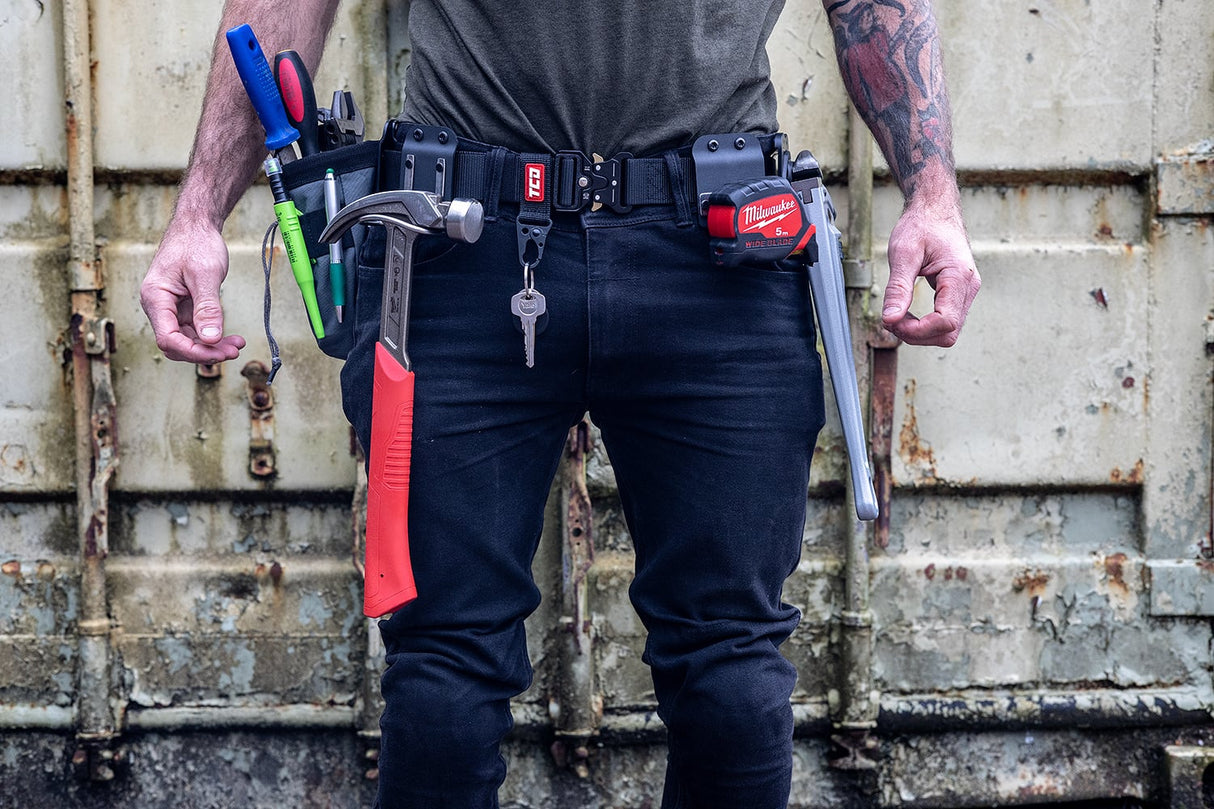 TCD Khaki Belt - Heavy Duty Work and Tactical Belt with Quick Release Buckle - TCDBELT2