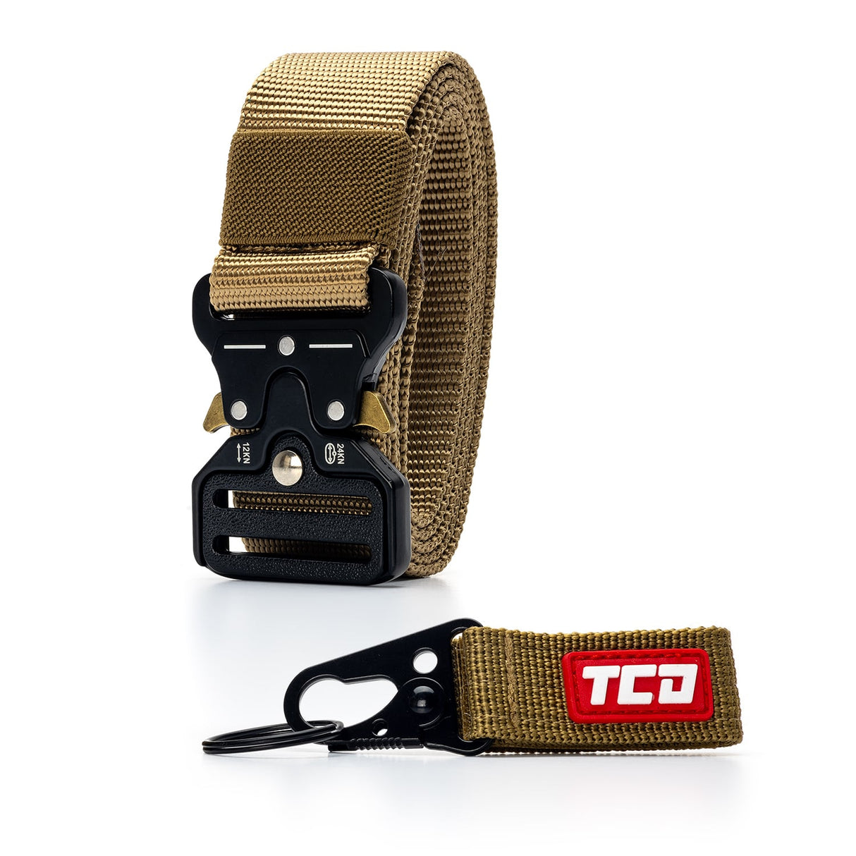 TCD Khaki Belt - Heavy Duty Work and Tactical Belt with Quick Release Buckle - TCDBELT2