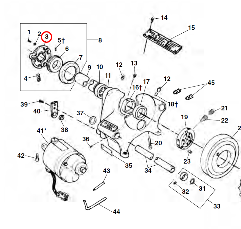 RIDGID 19346 – Rear Centering device (Only) for 300 Machine - 19346 - Ridgid Tools - Trade Counter Direct