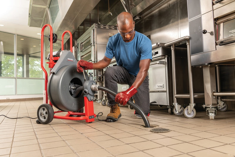 RIDGID – K-750 Drum Drain Clearing Machine 220V - 44152 - Ridgid Tools - Trade Counter Direct