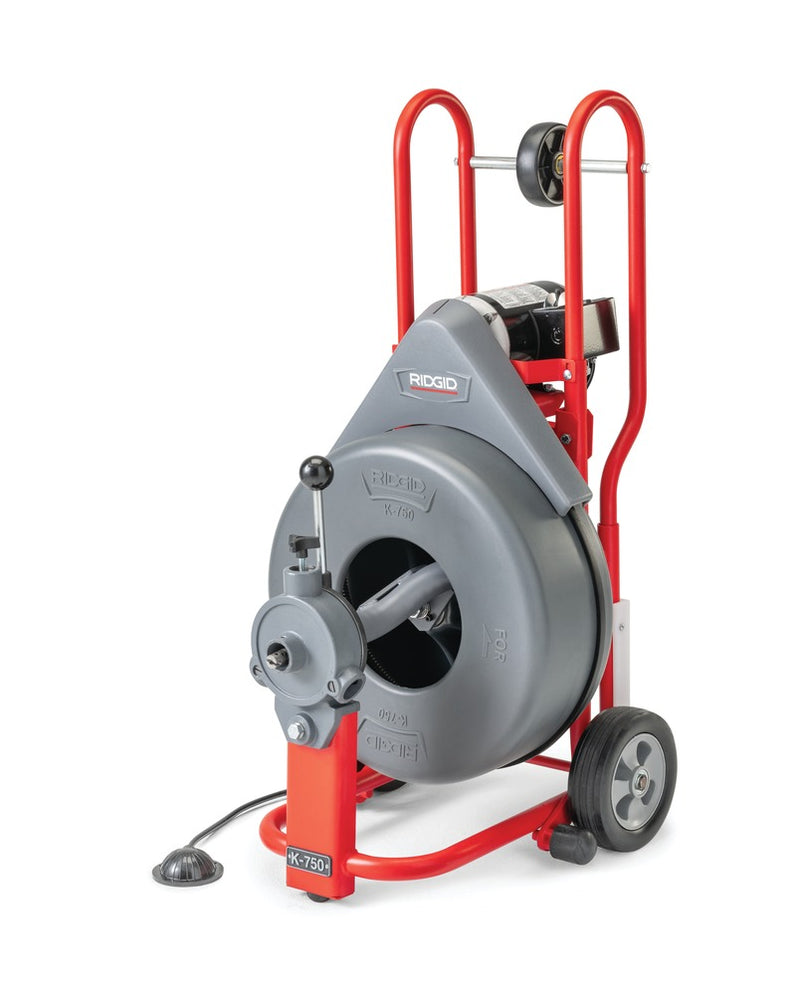 RIDGID – K-750 Drum Drain Clearing Machine 220V - 44152 - Ridgid Tools - Trade Counter Direct