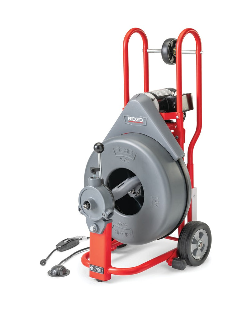 RIDGID – K-750 Drum Drain Clearing Machine 220V - 44152 - Ridgid Tools - Trade Counter Direct