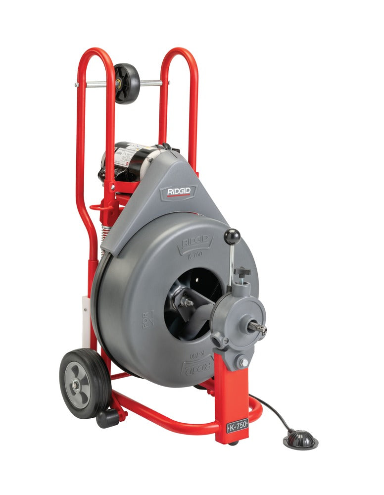 RIDGID – K-750 Drum Drain Clearing Machine 220V - 44152 - Ridgid Tools - Trade Counter Direct