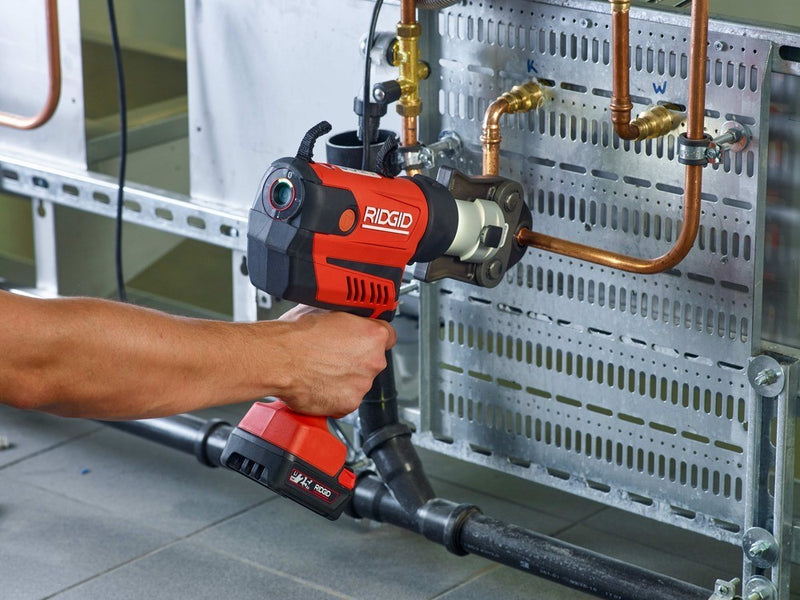 RIDGID RP-350 B Pressfit Kit + M Jaws 15-22-28mm - 69823 - Ridgid Tools - Trade Counter Direct