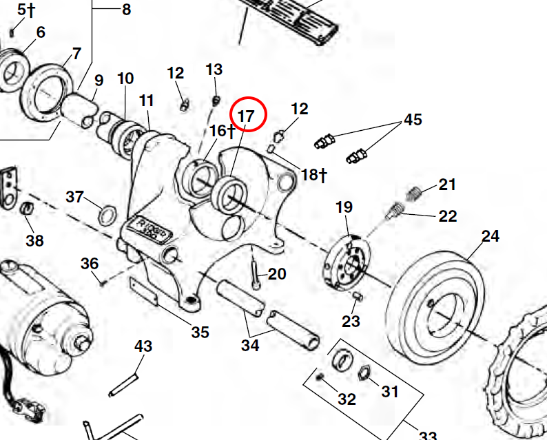 RIDGID 45270 – Front Bearing - 45270 - Ridgid Tools - Trade Counter Direct