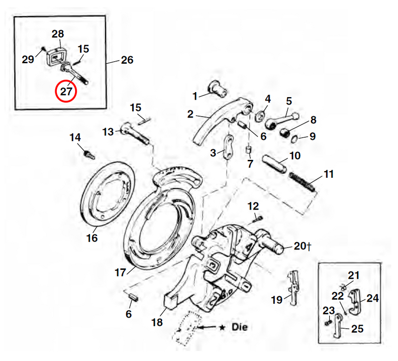 RIDGID 46722 – Die Head Gauge Plate Bolt - 46722 - Ridgid Tools - Trade Counter Direct