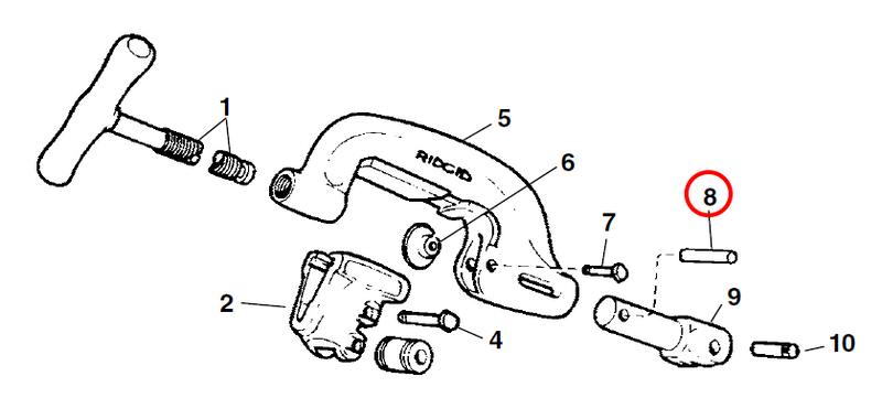 RIDGID 45435 – Pipe Cutter Retaining Pin - 45435 - Ridgid Tools - Trade Counter Direct