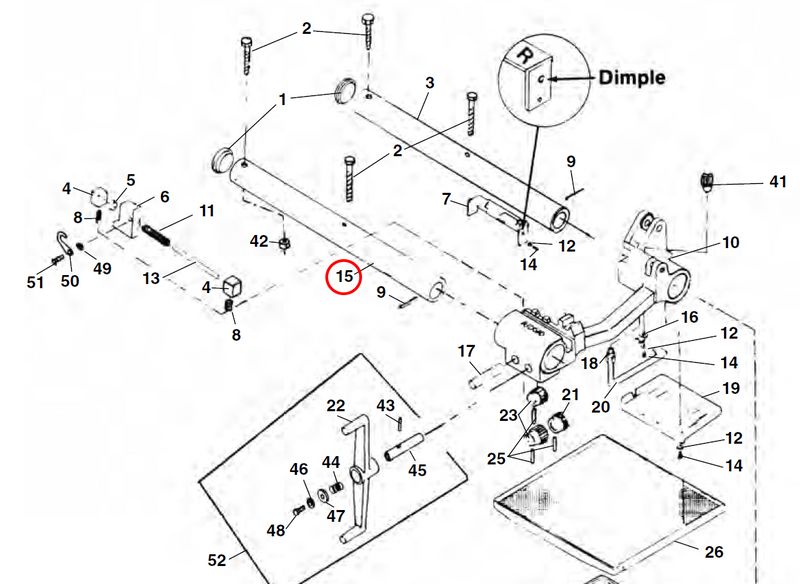 RIDGID 49977 – Front Carriage Rail - 49977 - Ridgid Tools - Trade Counter Direct