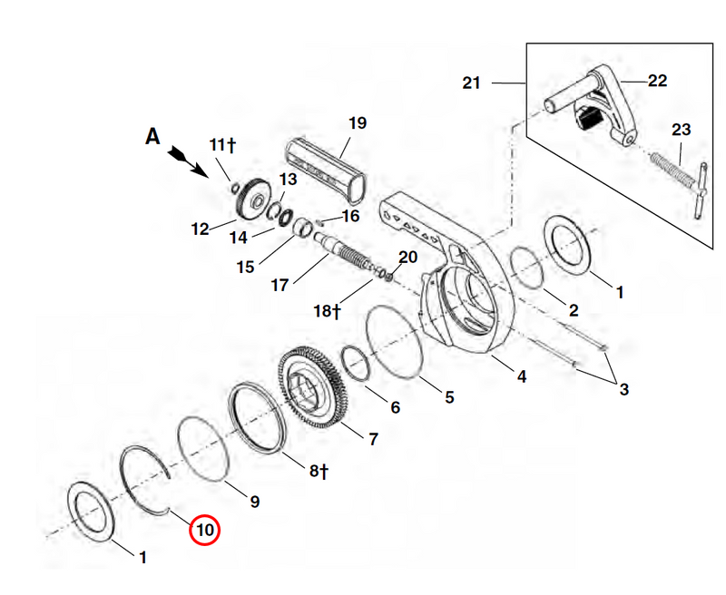 RIDGID 34442 – Gear Head Spiral Ring - 34442 - Ridgid Tools - Trade Counter Direct