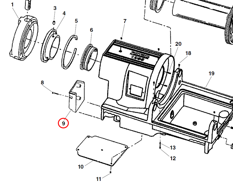 RIDGID 61932 – Rear Motor Cover - 61932 - Ridgid Tools - Trade Counter Direct