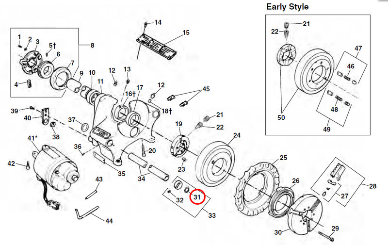 RIDGID 44720 – Carriage Arm Octogon Snap Ring - 44720 - Ridgid Tools - Trade Counter Direct