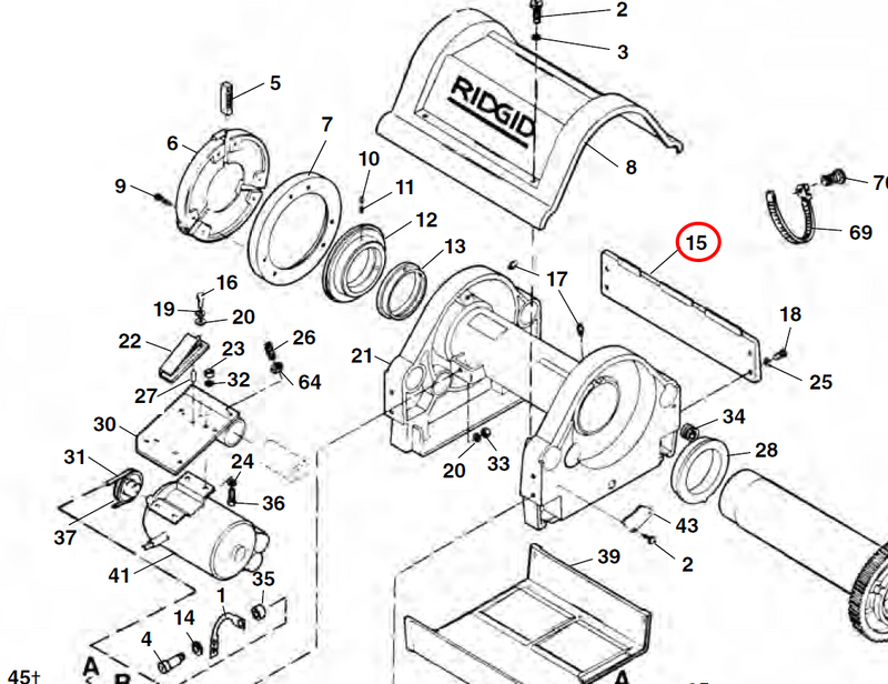 RIDGID 26487 – Side Plate - 26487 - Ridgid Tools - Trade Counter Direct