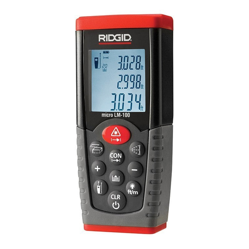 RIDGID Micro LM-100 Laser Distance Meter - 36158 - Ridgid Tools - Trade Counter Direct