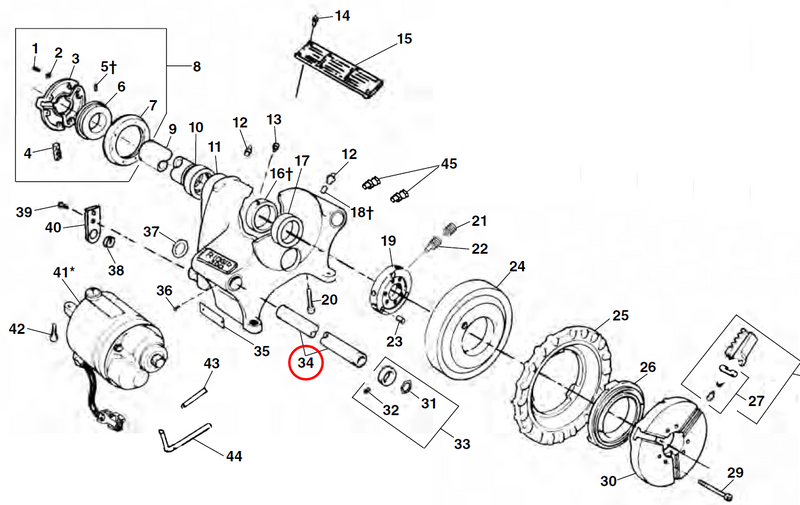 RIDGID 44425 – Carriage Support Arm - 44425 - Ridgid Tools - Trade Counter Direct