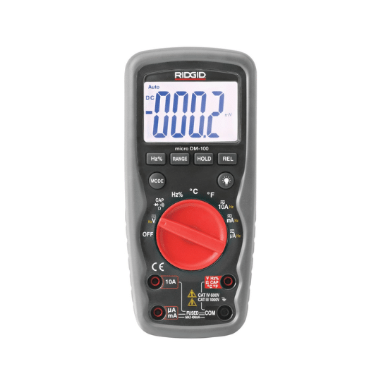 RIDGID DM-100 Digital Multimeter - 37423 - Ridgid Tools - Trade Counter Direct