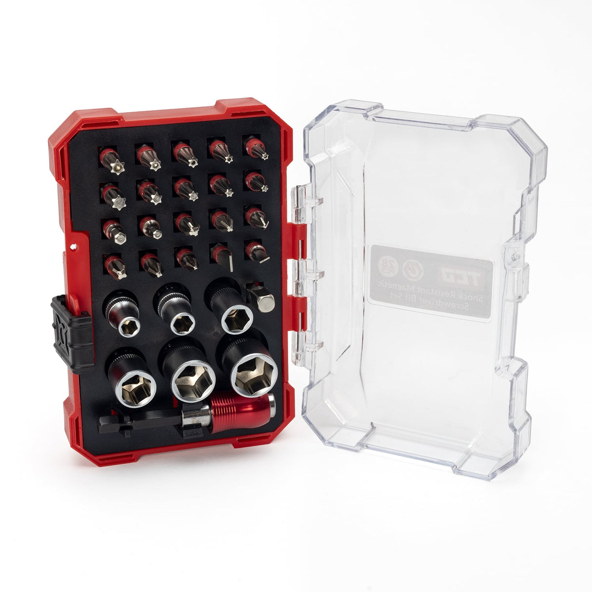 TCD Screwdriver Bit and Socket Set With Socket Adaptor - 28 Piece - S2 Steel - TCD0006 - TCD0006 - tcd - Trade Counter Direct