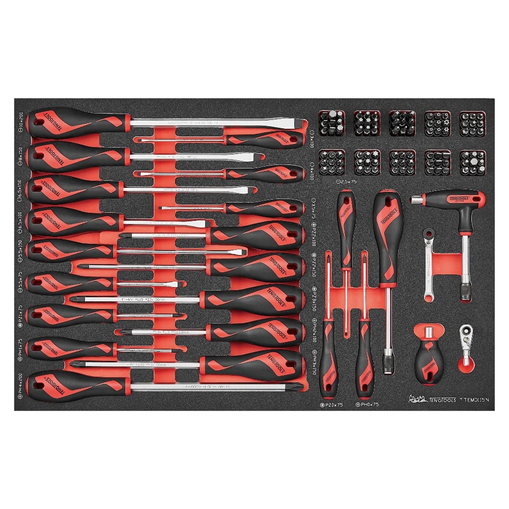 TengTools TCMME741 Ltd Edition 26" Foam Series Stack Tool Kit - 741 Piece