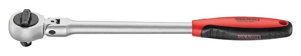 Teng 3/8" Long Ratchet Flexible Head 41 Teeth 300mm - 3800F - TENG3800F - Teng Tools - Trade Counter Direct